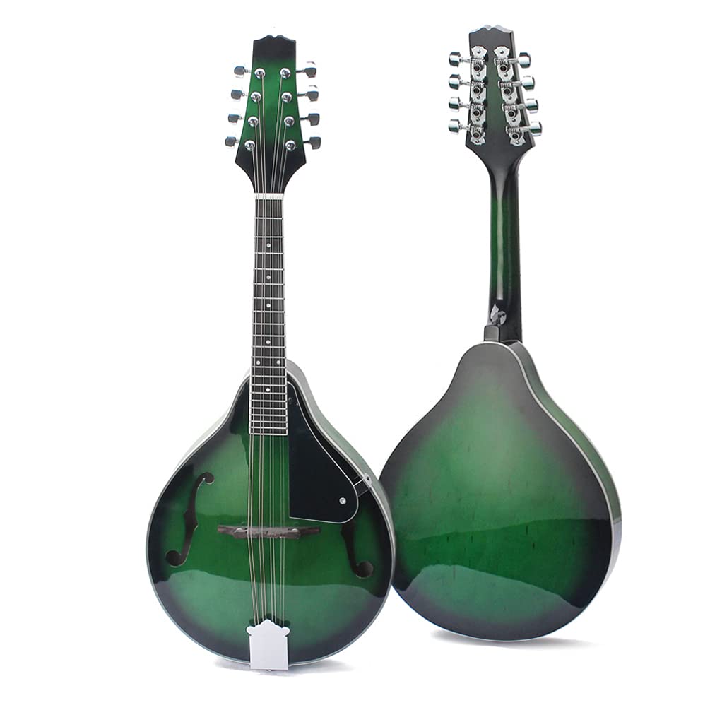 Happyyami 8-String Basswood Mandolin for Beginners with Rosewood Bridge - Perfect for Music Practice, Folk Bands & Outdoor Performances