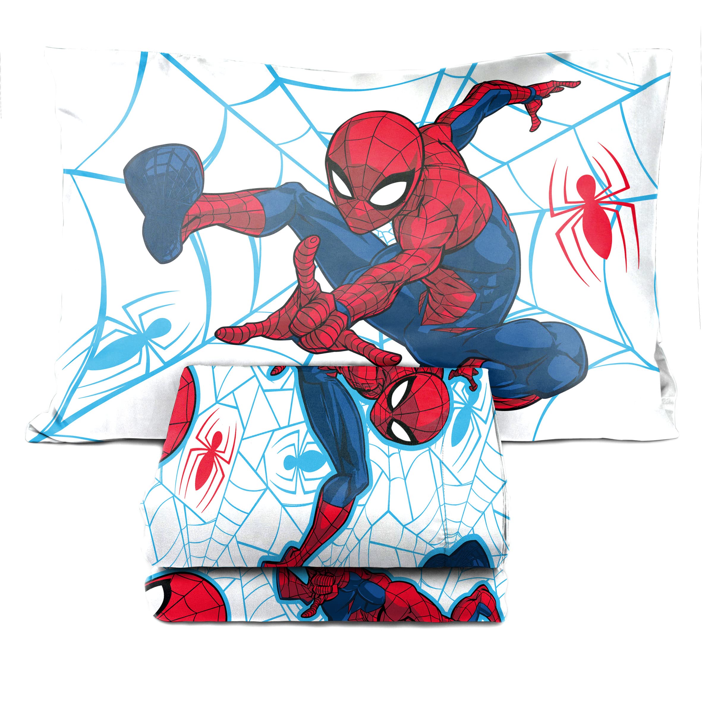 Jay Franco Kids Character Bedding Set - Twin/Full Size Comforter, Fitted Sheet & Pillow Sham - Superhero, Disney, Cartoon Designs for Boys & Girls - Perfect for Bedrooms, Sleepovers & Themed Decor
