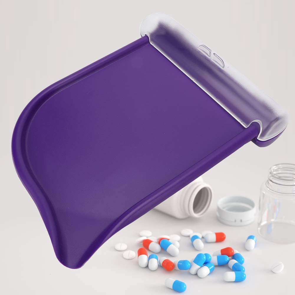 ABS Pill Counting Tray for Pharmacists - Ergonomic Plastic Medicine Dispensing Tray with 7 Compartments - Perfect for Pharmacy Technicians, Drug Counting & Medication Organization (Home/Clinic/Hospital Use)