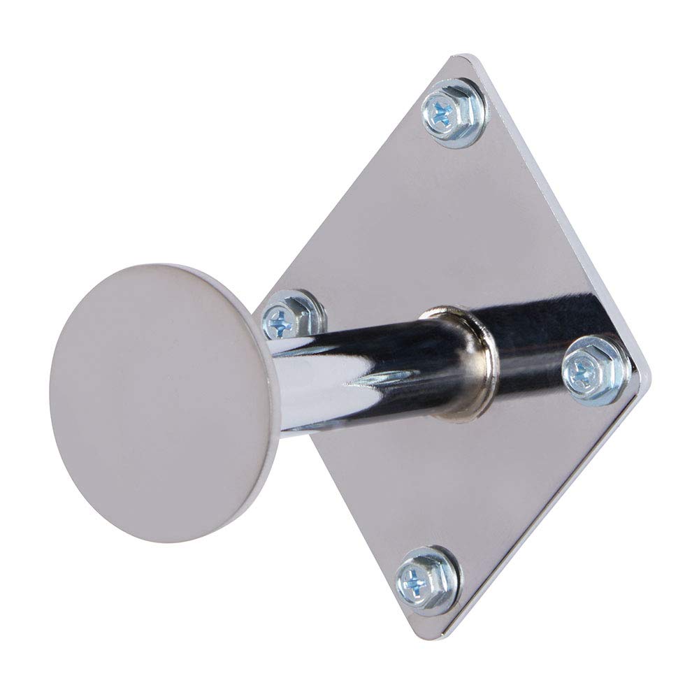 SSWBasics 3 Inch Chrome Fitting Room Hooks - Set of 3 Heavy Duty Wall Hooks for Dressing Rooms, Retail Stores & Professional Use - Durable Chrome Coated Hooks for Hanging Clothes, Bags & Accessories in Boutiques, Home Closets & Commercial Spaces