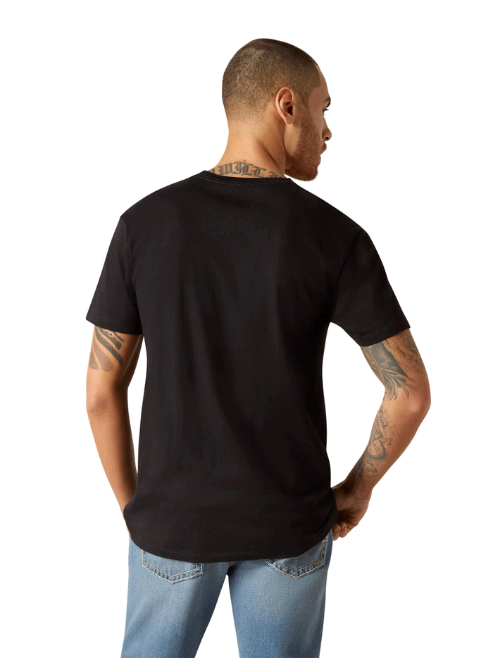 Ariat Men's Viva Mexico Short Sleeve T-Shirt - Black | Comfortable Cotton Tee for Casual Wear, Western Style & Outdoor Activities