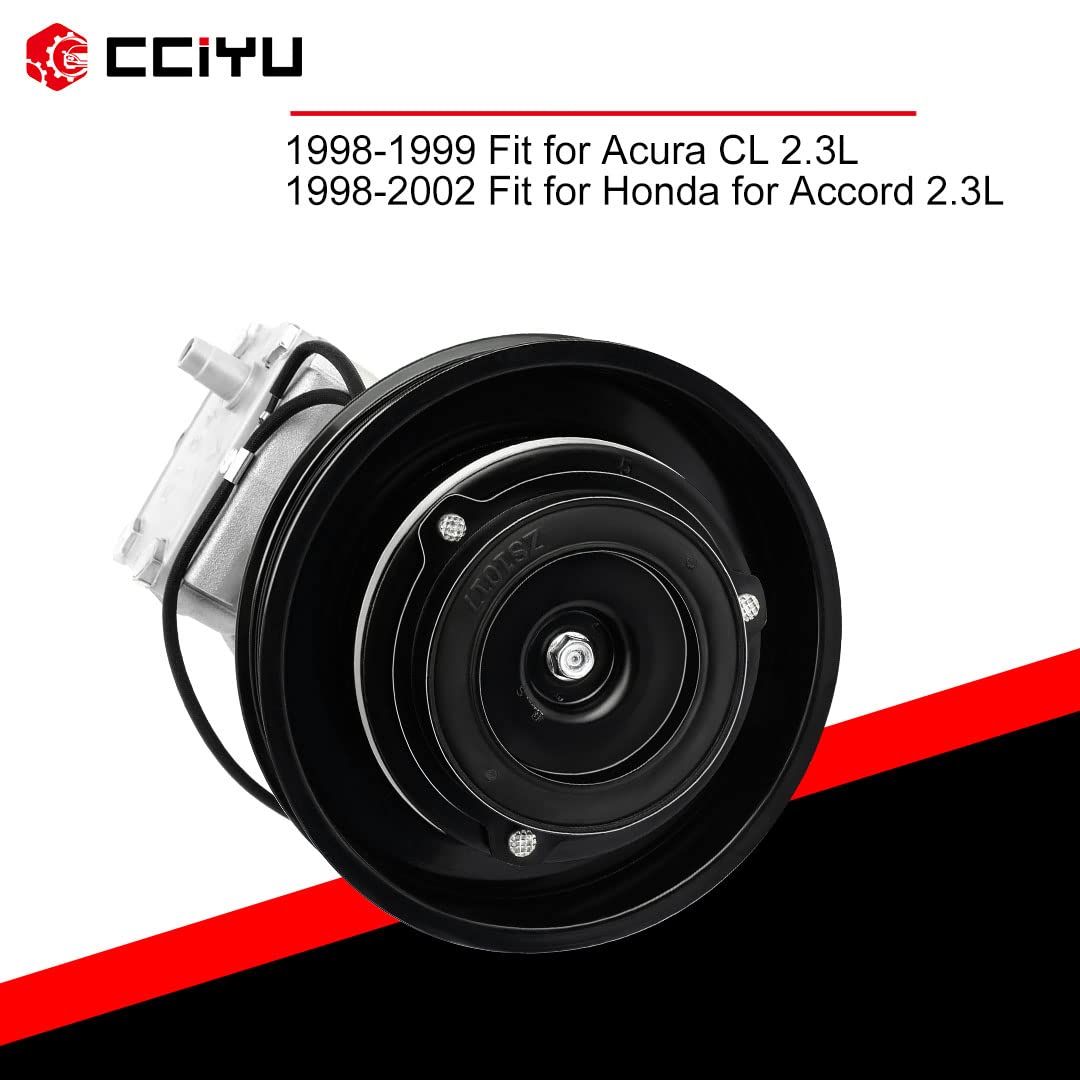 High-Performance AC Compressor for 1998-2002 Honda Accord 2.3L - 6 Groove Clutch (Part# 4711190) | Direct Replacement for Car Air Conditioning System | Perfect for Summer Cooling & Long Road Trips