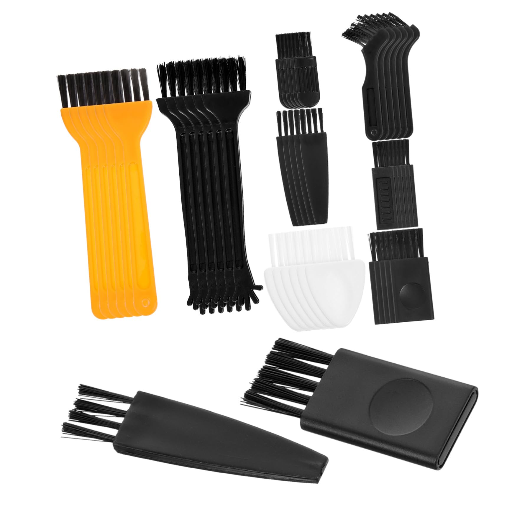 96 Pcs Electric Cleaning Brush Set - Mini Razor Brush, Beard Trimmer, Ear Wax Spoon, Paintbrush Cleaner, Keyboard & Humidifier Cleaner - Perfect for Grooming, Electronics & Home Cleaning
