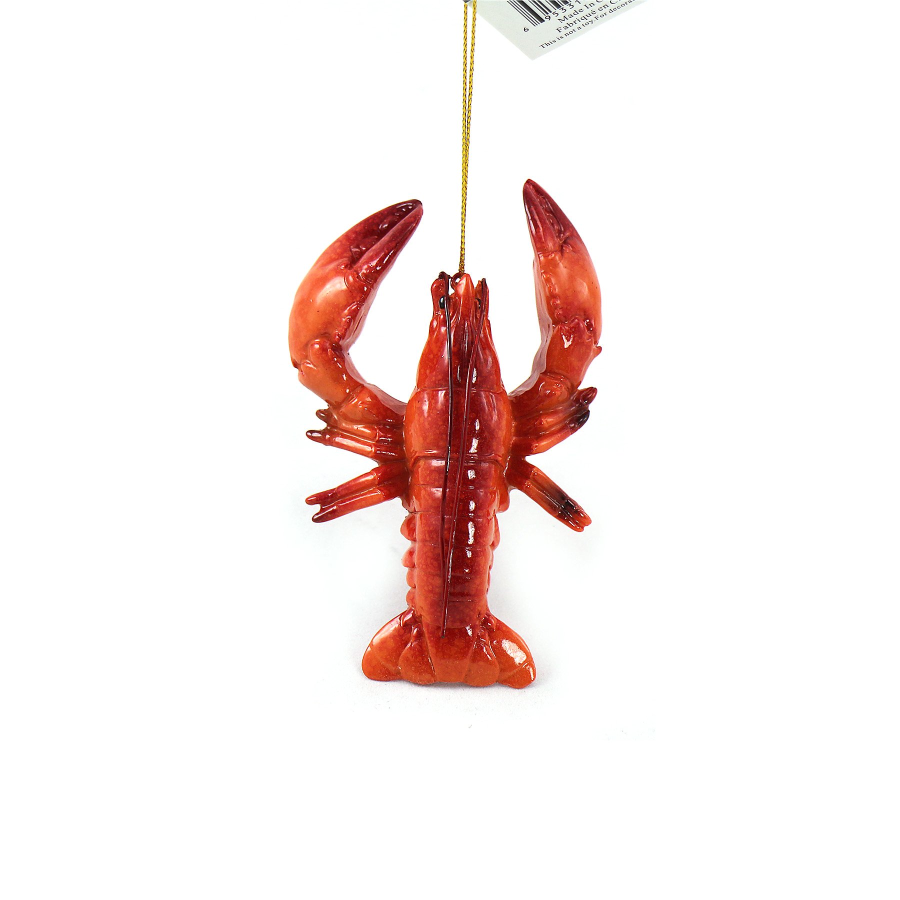 Red Lobster Ornament - Handcrafted Marine Life Decor for Christmas Tree, Aquarium & Coastal Home Decor | Perfect Gift for Ocean Lovers