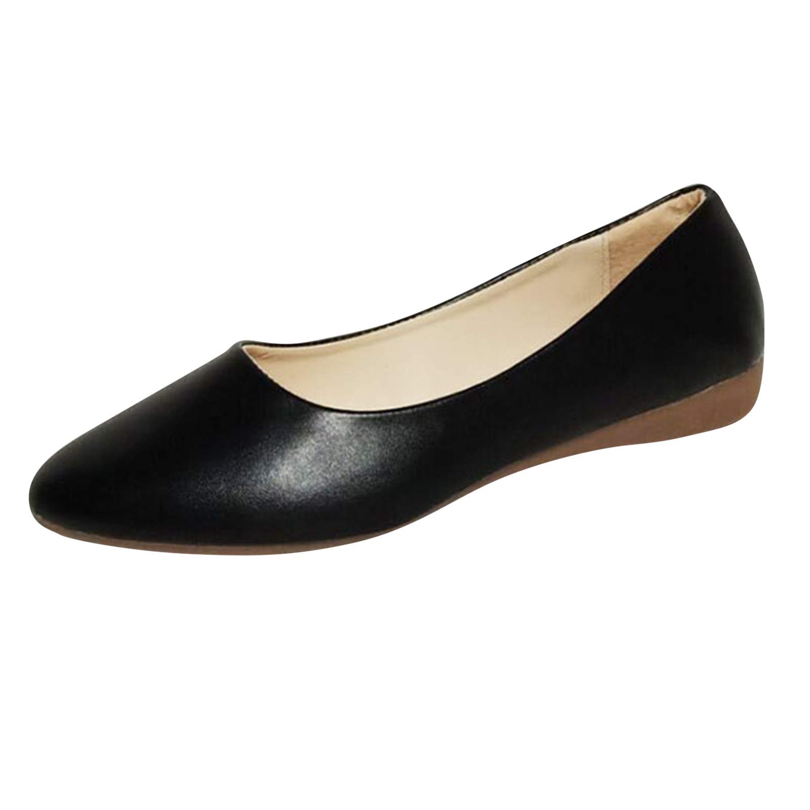 EnJoCho Women's Casual Slip-On Shoes - Comfortable Flat Shoes for Girls & Women - Perfect for Everyday Wear, Work & Travel