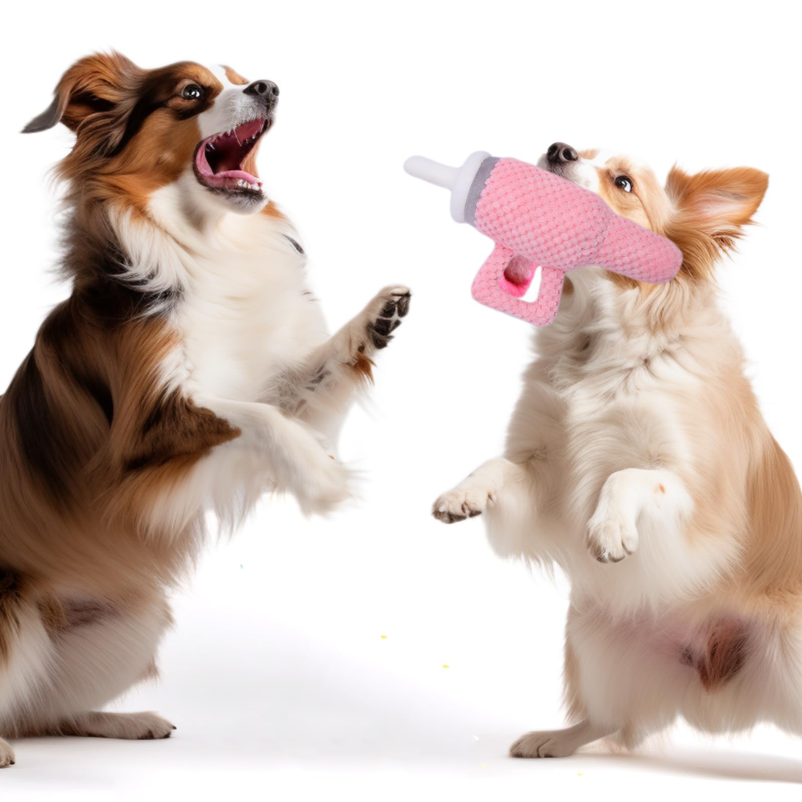Palksky Cute Pink Tumbler with Handle - Interactive Dog Chew Toy for Aggressive Chewers, Durable Plush No Mess Chew & Play Toy, Perfect for Stanley Cup Fans - Fun Gift for Girl Dogs & Puppies (Great for Indoor Play, Outdoor Adventures & Travel)