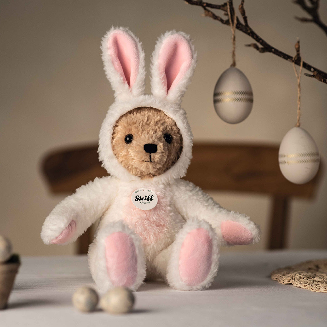 Soft Plush Bunny Suit Teddy Bear Stuffed Animal - Cute Easter Gift for Kids, Baby Shower Present, Nursery Decor