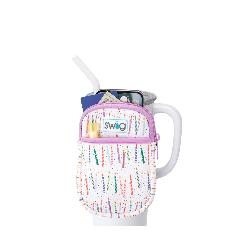 Make a Wish Mega Mug Pouch - Large Insulated Coffee Cup Holder for Travel, Office & Gifts | Perfect for Hot/Cold Beverages On-The-Go