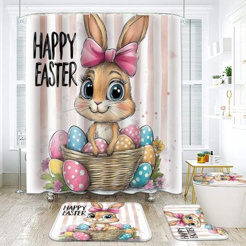 Fh Curtain Set-easter Bunny