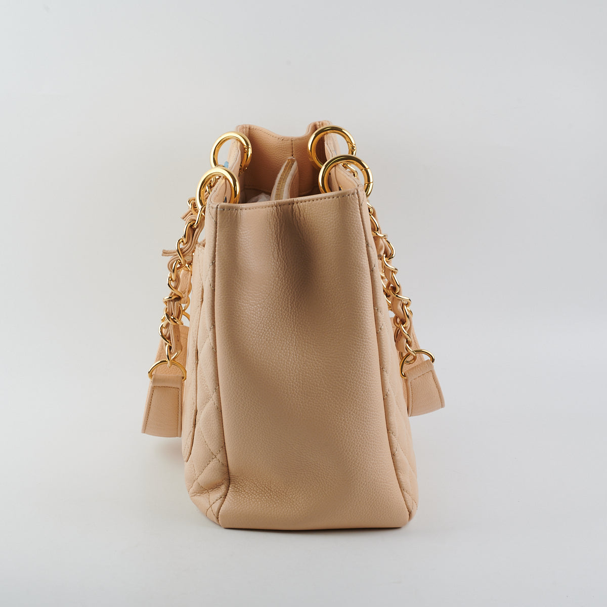 Chanel Caviar Leather Grand Shopping Tote GST Handbag in Beige - Luxury Designer Tote for Women, Perfect for Work, Travel & Everyday Use