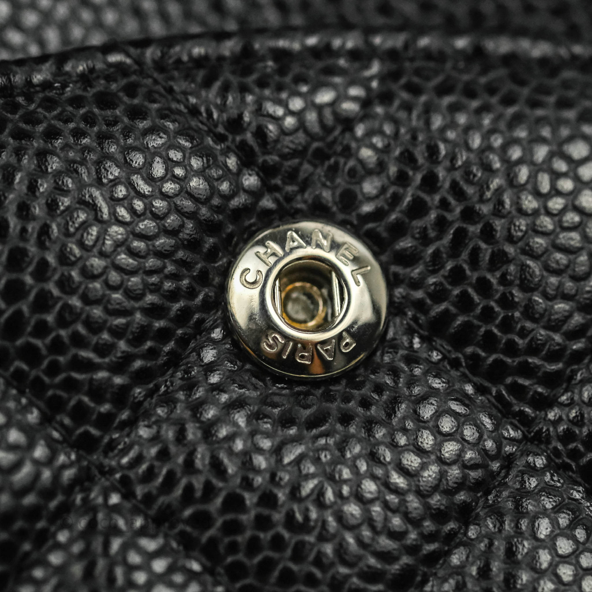 Chanel Classic Medium Double Flap Bag Black Caviar Leather with Silver Hardware - Luxury Designer Handbag for Women, Perfect for Work, Evening Events & Special Occasions