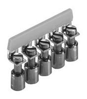 70-Way 6mm Electric Terminal Block Jumper Bar - Z7.281.0027.0 Model - Perfect for Industrial Electrical Wiring and Panel Connections