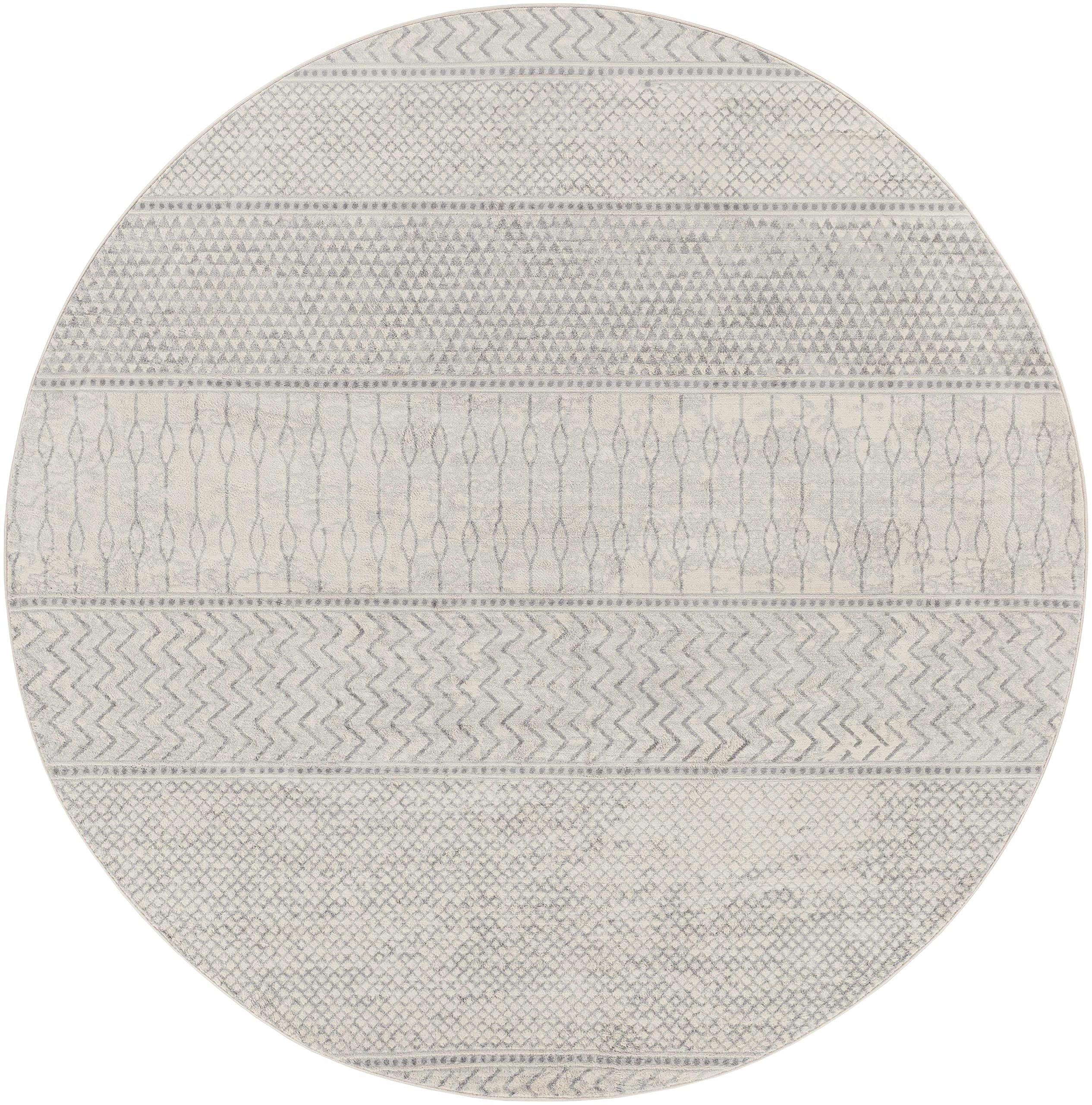 Hauteloom Nunda Modern Round Area Rug 6'7