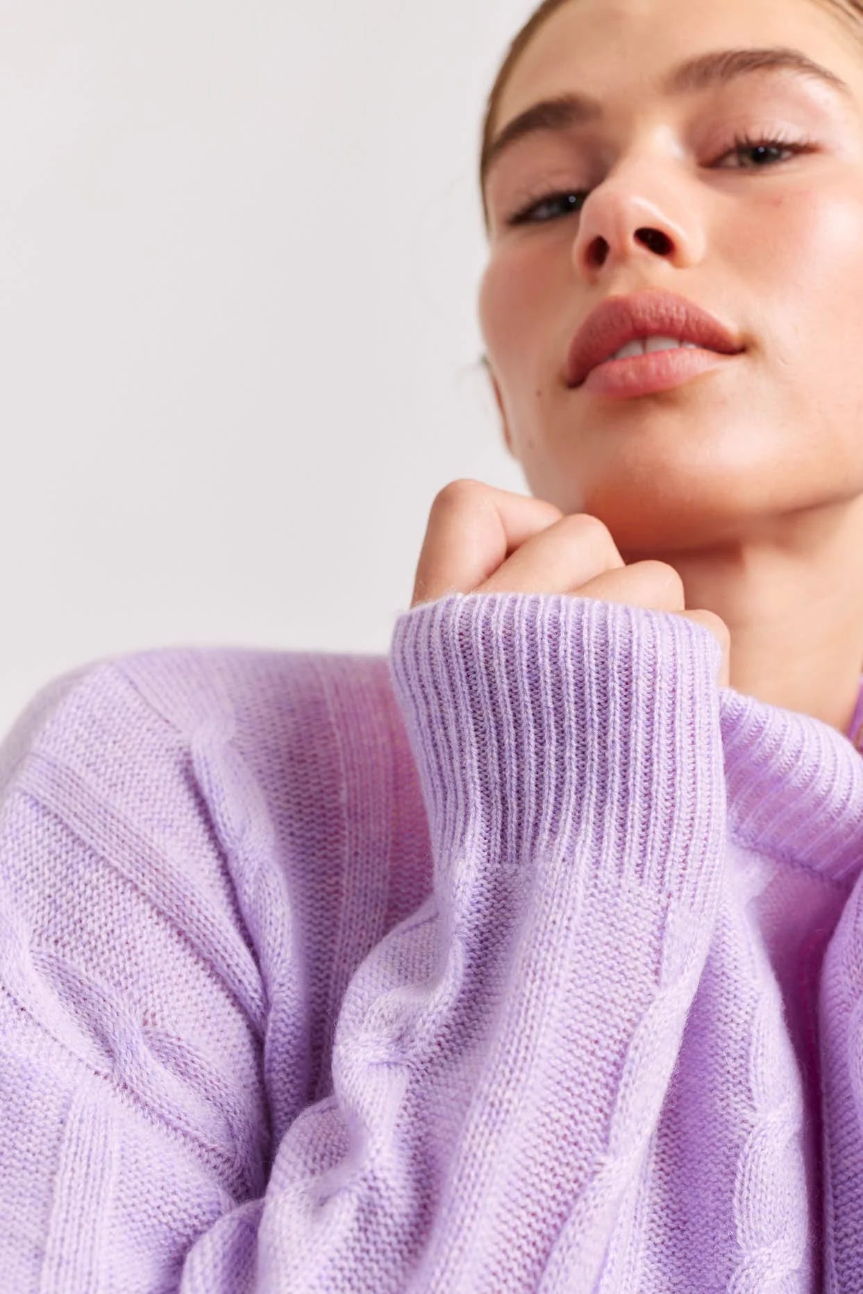 Luxury Colbie Cashmere Sweater for Women - Soft Lavender Pullover | Perfect for Fall & Winter, Office & Casual Wear