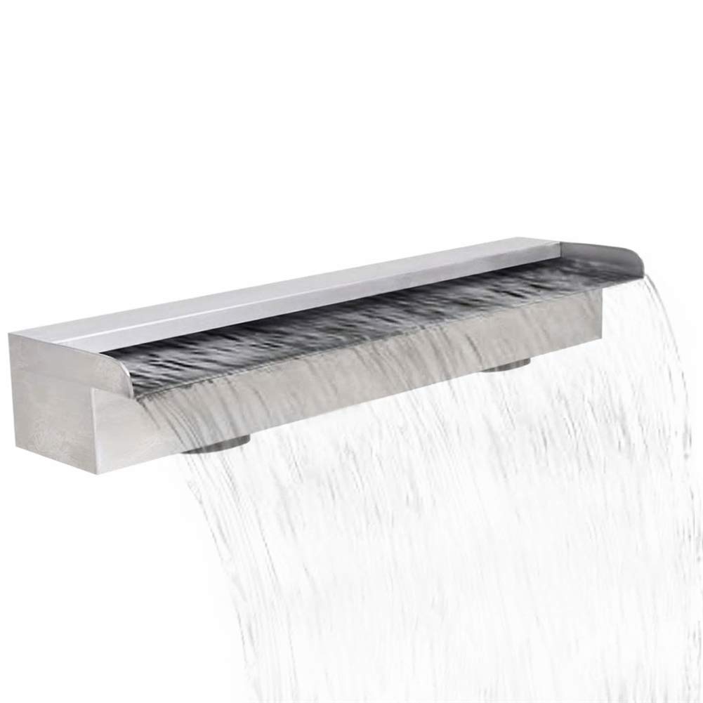 BLUECC Stainless Steel Pool Fountain for In-Ground Pools - 23.6