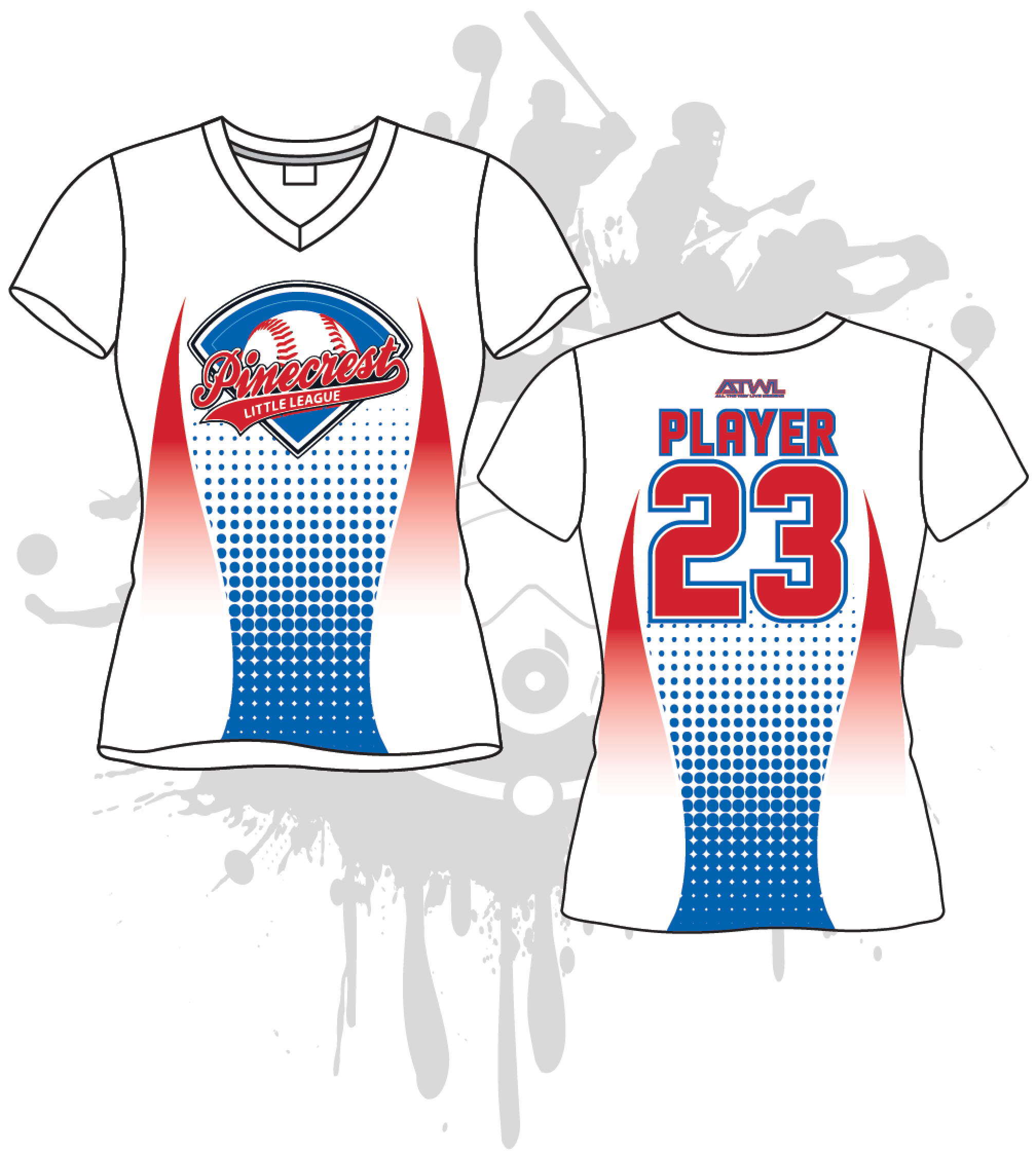 Pinecrest Little League Women's Baseball Shirt - Comfortable & Stylish Team Jersey for Youth Softball Games & Practice