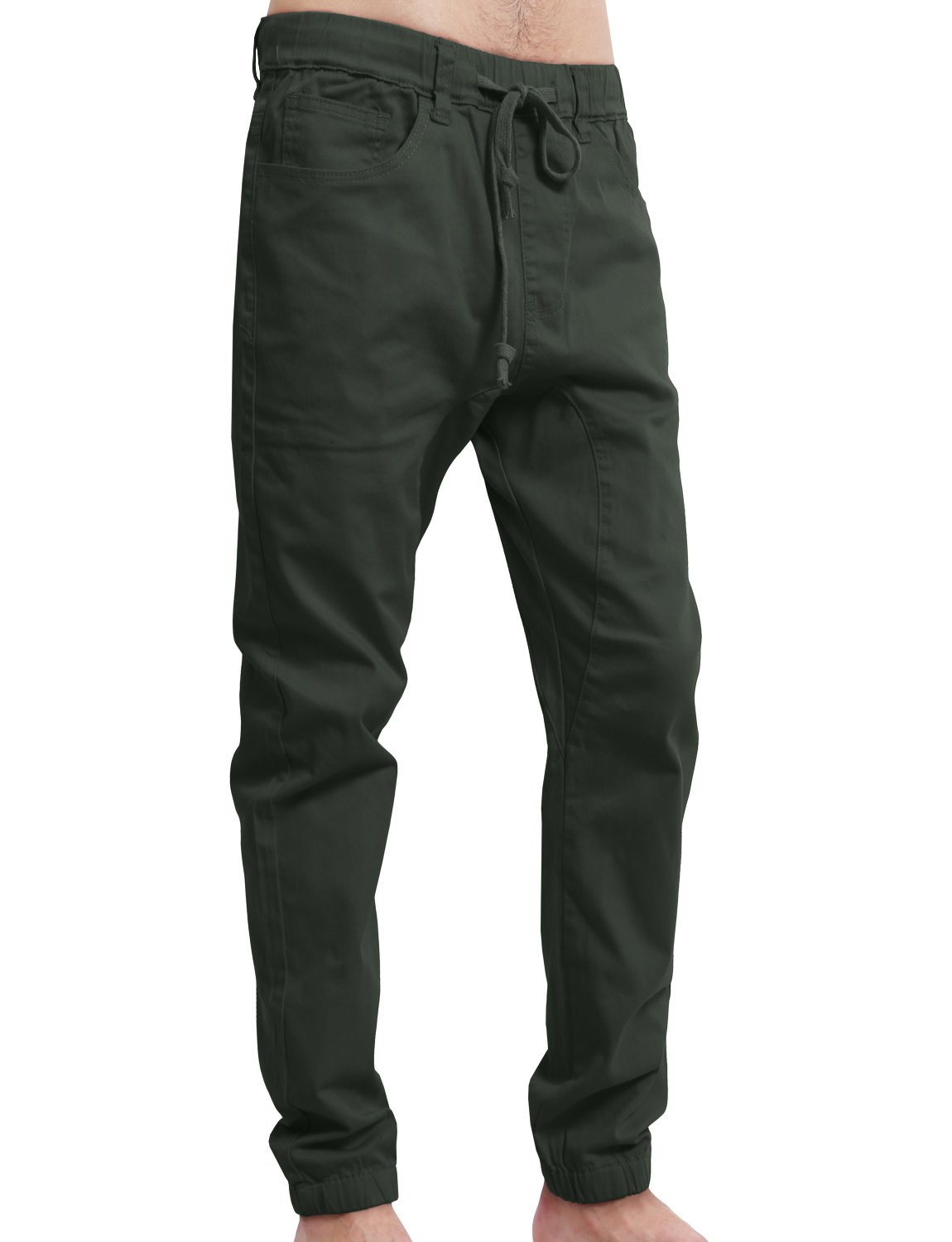 NE PEOPLE Men's Lightweight Casual Comfortable Harem Slim Fit Adjustable Jogger Pants (S-5XL) - Perfect for Lounge Wear, Gym, Travel & Everyday Comfort