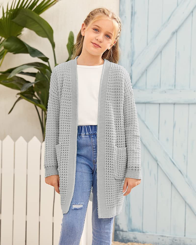 SySea Women's Batwing Long Sleeve Open Front Cardigan - Chunky Knit Sweater Coat with Pockets | Casual Fall & Winter Outerwear for Layering