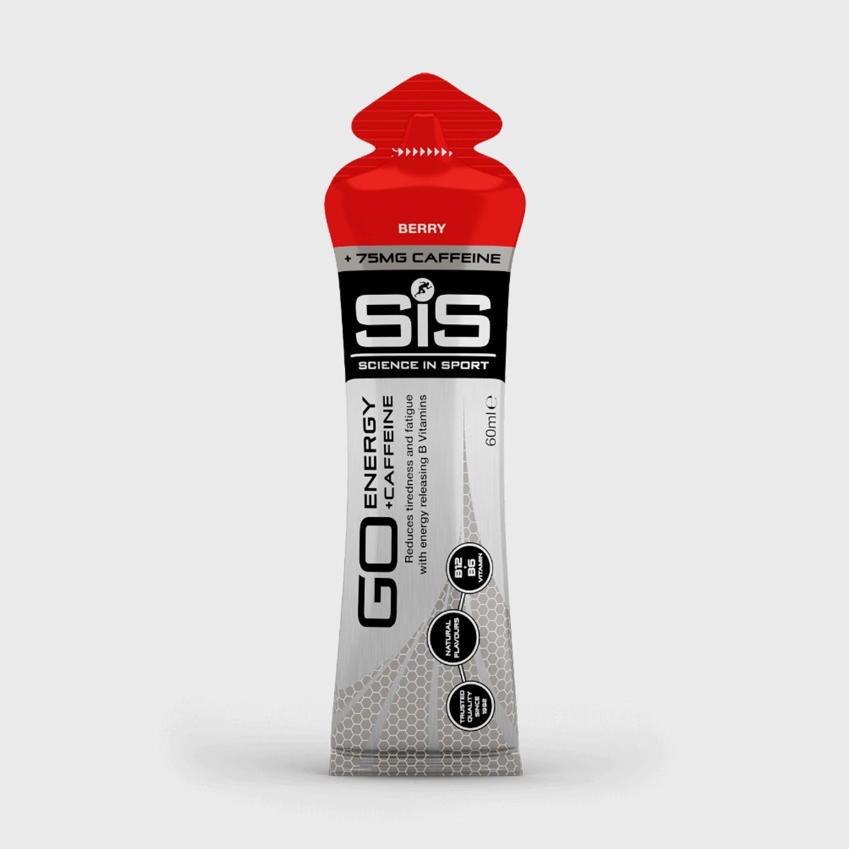 SiS Go Energy & Caffeine Gel - Berry Flavor Electrolyte Sports Nutrition for Running, Cycling & Endurance Training