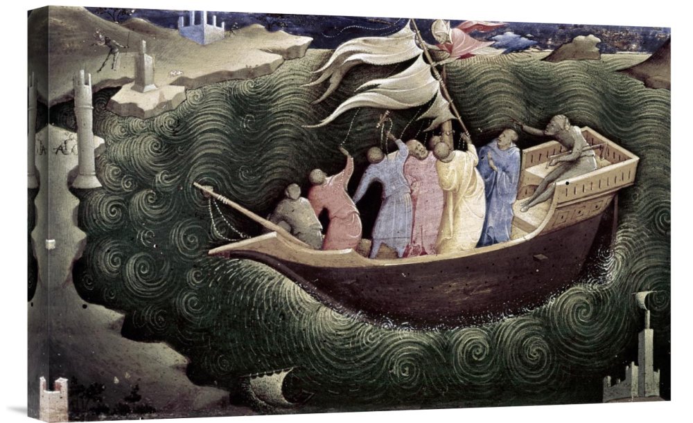 Lorenzo Monaco Story of St. Nicola Di Bari - Premium Canvas Wall Art Print - Handmade Gallery Wrap Giclee Reproduction - Perfect for Home Decor, Office & Gift Giving