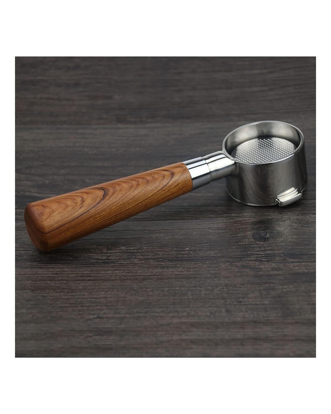 51mm Bottomless Portafilter for Breville & DeLonghi Espresso Machines - Solid Wood Handle, Professional Coffee Accessory for Home Baristas | Perfect for Latte Art & Espresso Extraction