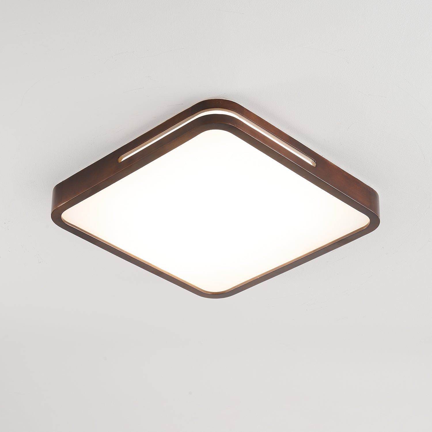 Lumis Halo Ceiling Light - Modern LED Flush Mount Fixture for Bedroom, Living Room & Kitchen - Dimmable Round Ceiling Lamp with Remote Control - Perfect for Home, Office & Commercial Spaces