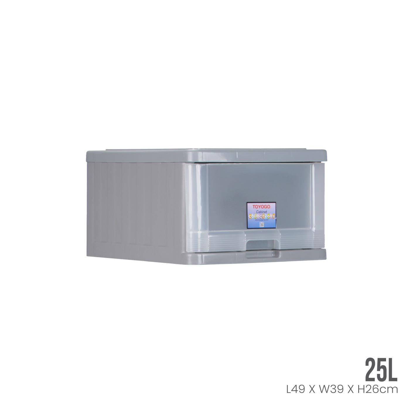 GREY FRAME TRANSLUCENT DRAWER (707GF-TPT)