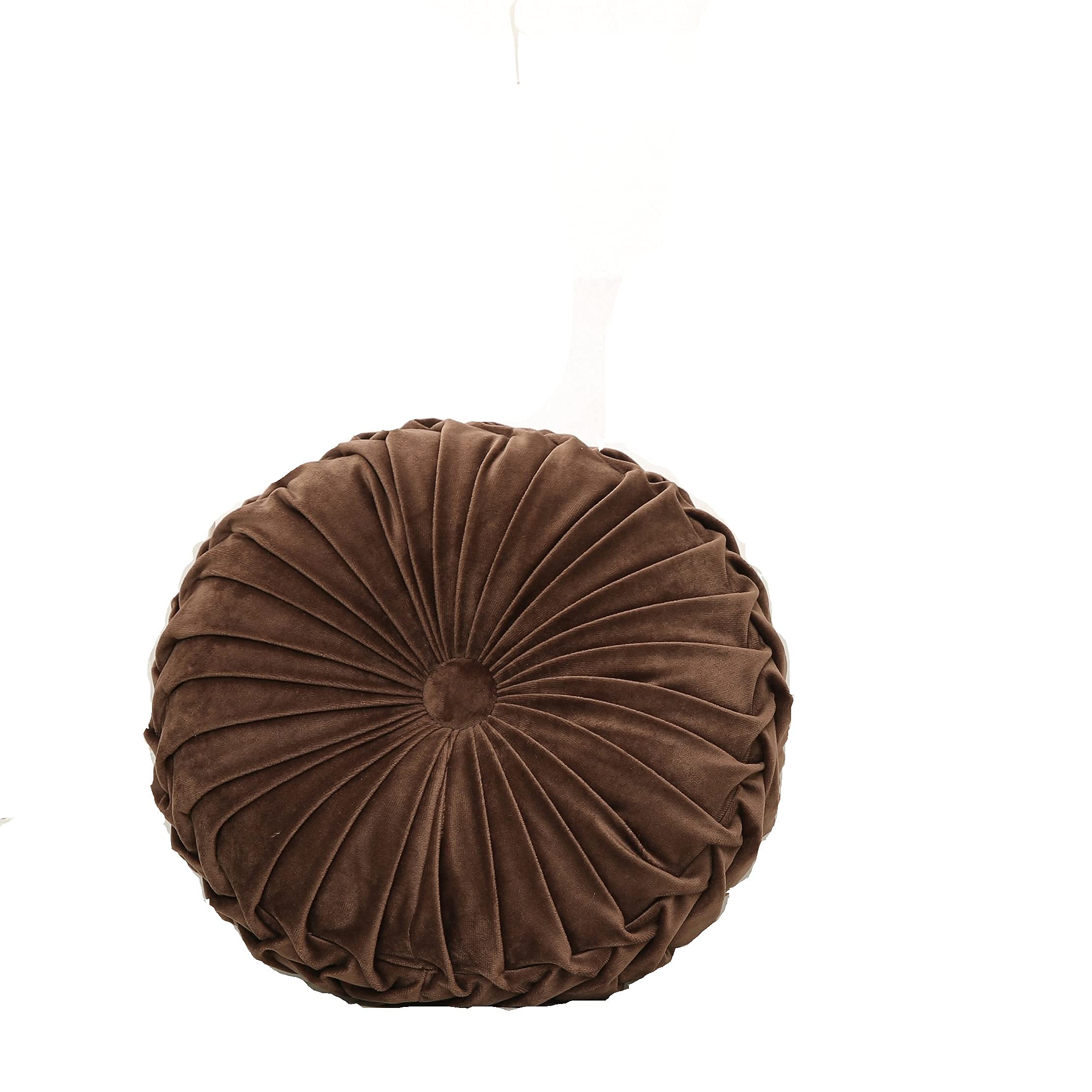 Round Velvet Pumpkin Chair Pads - Soft Floor Cushions for Living Room, Sofa & Couch - Home Decor Throw Pillows for Cozy Seating & Comfort