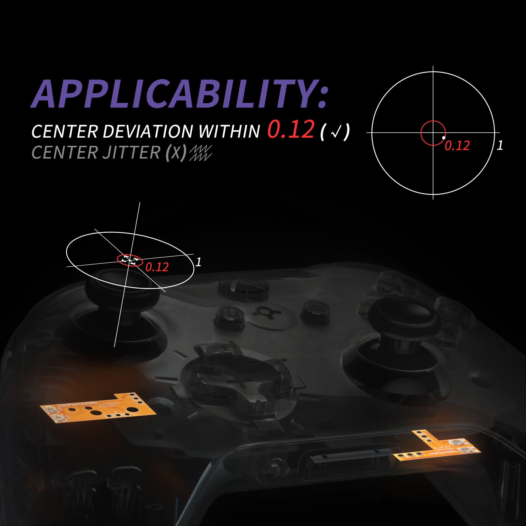 eXtremeRate Drifix Thumbsticks Drift Fix Repair Kit for Xbox One S & X Controller (Model 1708) - Custom Analog Stick Joystick Regulator Circuit Board - Fix Xbox One S/X Controller Drift Issues - Perfect for Gaming, Streaming & Competitive Play - X1MD002