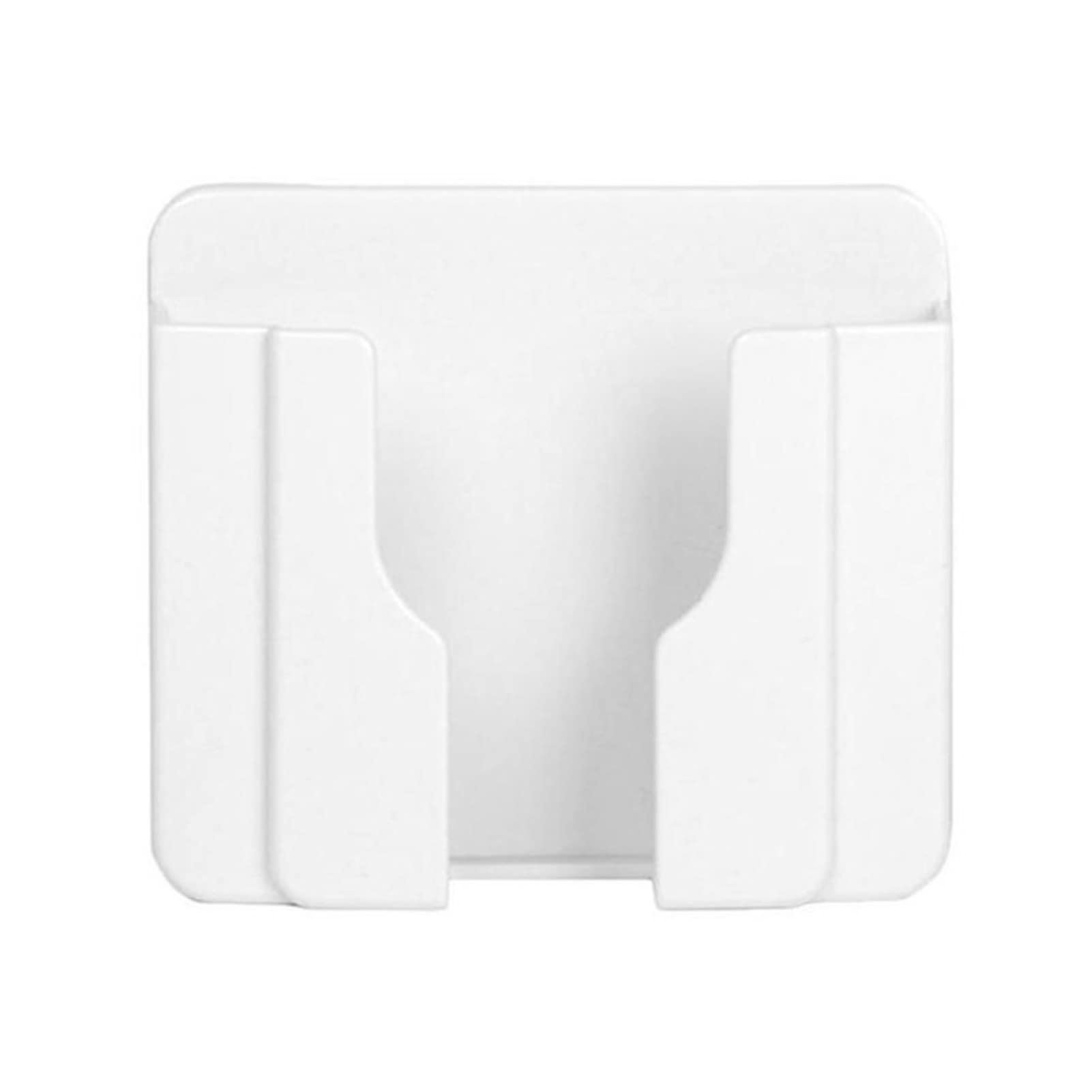 Universal Wall Mount Phone Holder Stand with Charging - Adjustable Bracket for Smartphones, Remote Control Box - Perfect for Home, Office, and Kitchen (White)