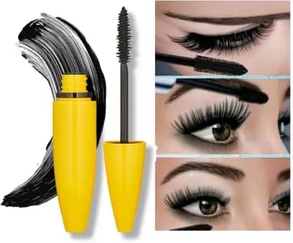 Wiffy Eyelash Curling Mascara - Volumizing & Lengthening Waterproof Formula (1 Pack) | Perfect for Daily Wear, Special Occasions & Photography