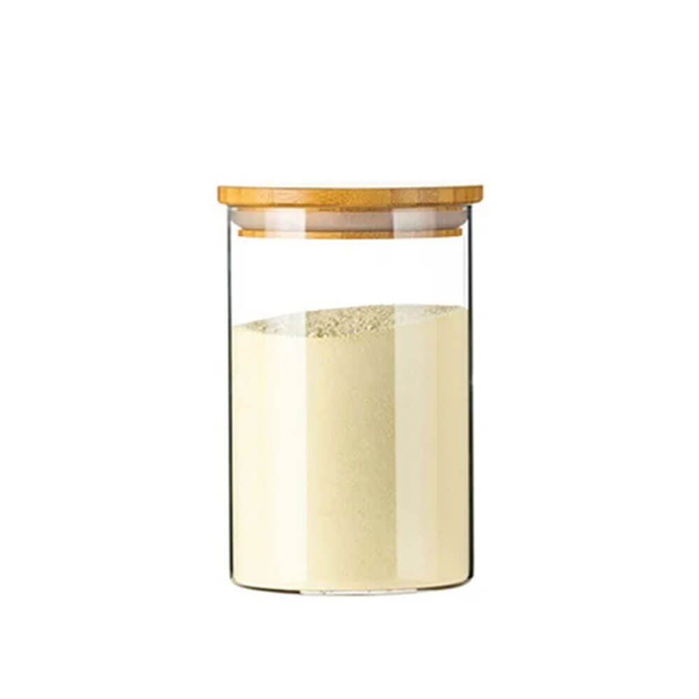 Premium Hector Bamboo & Glass Storage Jars - Eco-Friendly Kitchen Organizers for Spices, Tea, Coffee & Dry Goods | Perfect for Pantry, Countertop & Gift Giving