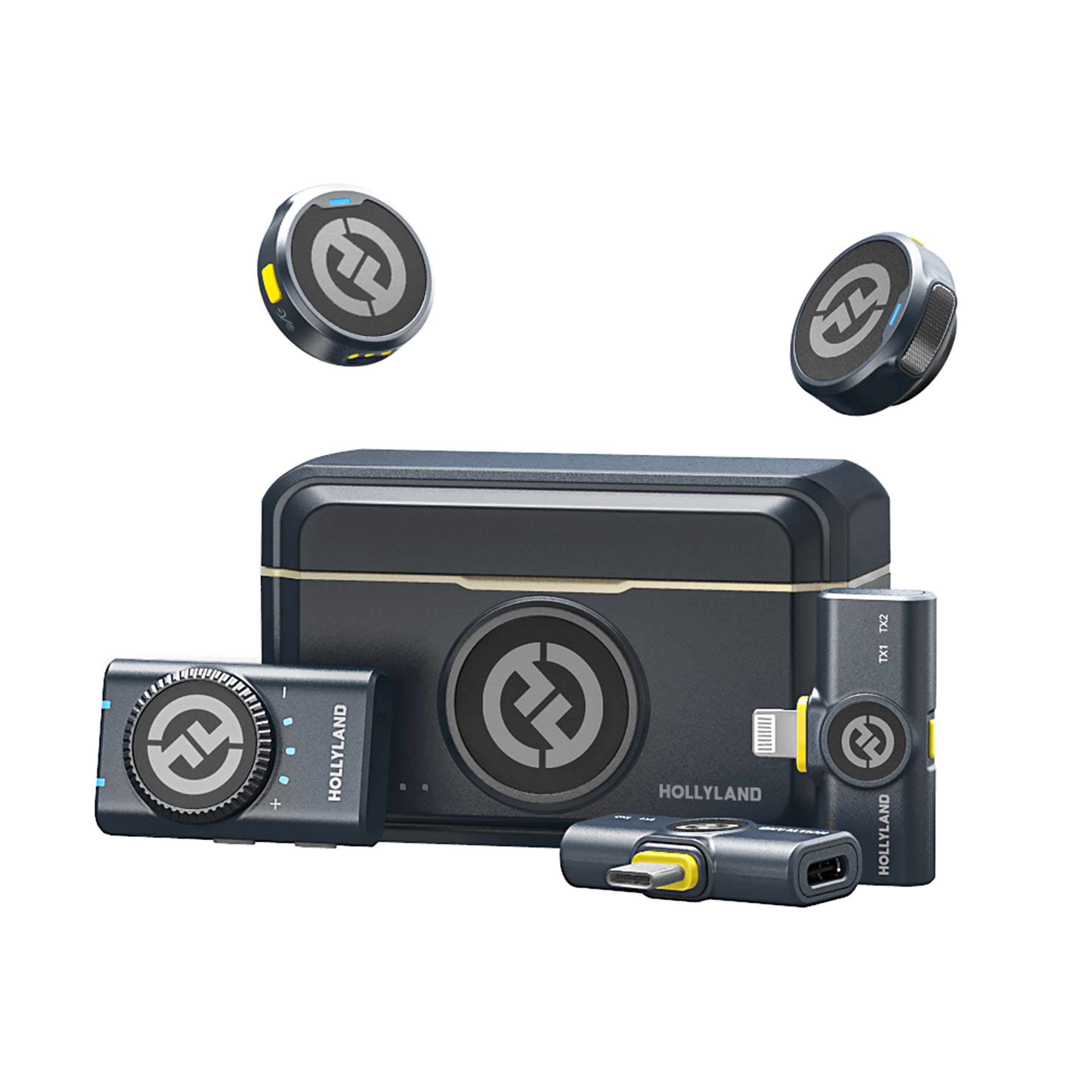 Lark M2 Combo Wireless Lavalier Microphone for iPhone & Android - Noise Canceling Clip-on Mic for YouTube, TikTok, Podcasting & Live Streaming