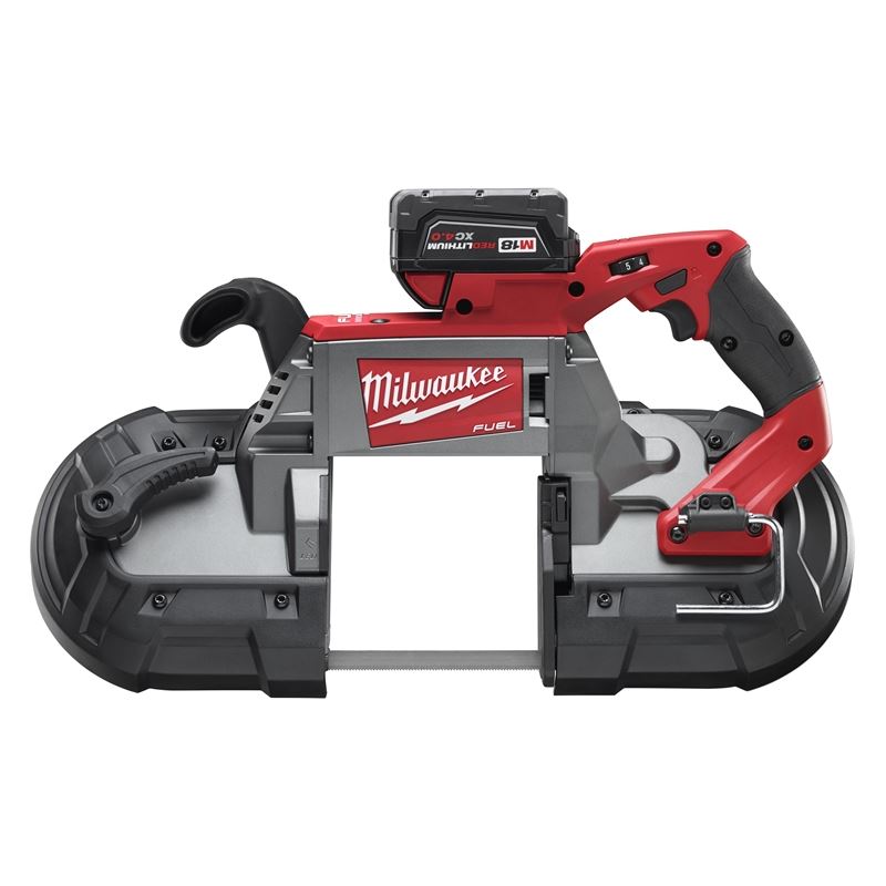 M18 FUEL 18V Lithium-Ion Brushless Cordless Deep Cut Band Saw with Two Batteries - Professional Metal & Wood Cutting Tool for Construction & DIY Projects