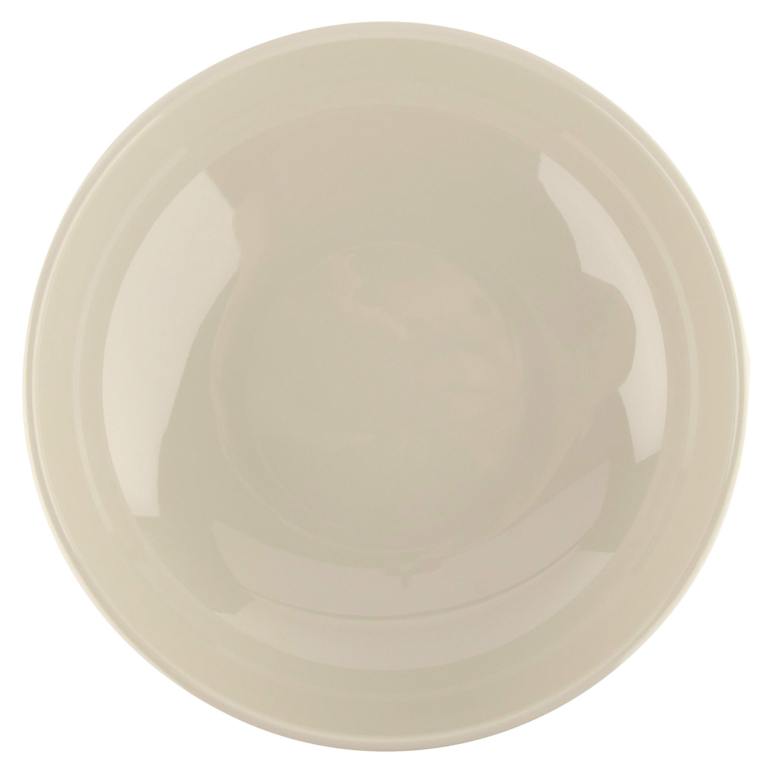 G.E.T. B-49-DI Diamond Ivory Collection - 12-Pack White 1.9 qt Melamine Bowls for Parties, Picnics & Everyday Dining | Durable & Stylish Serving Dishes