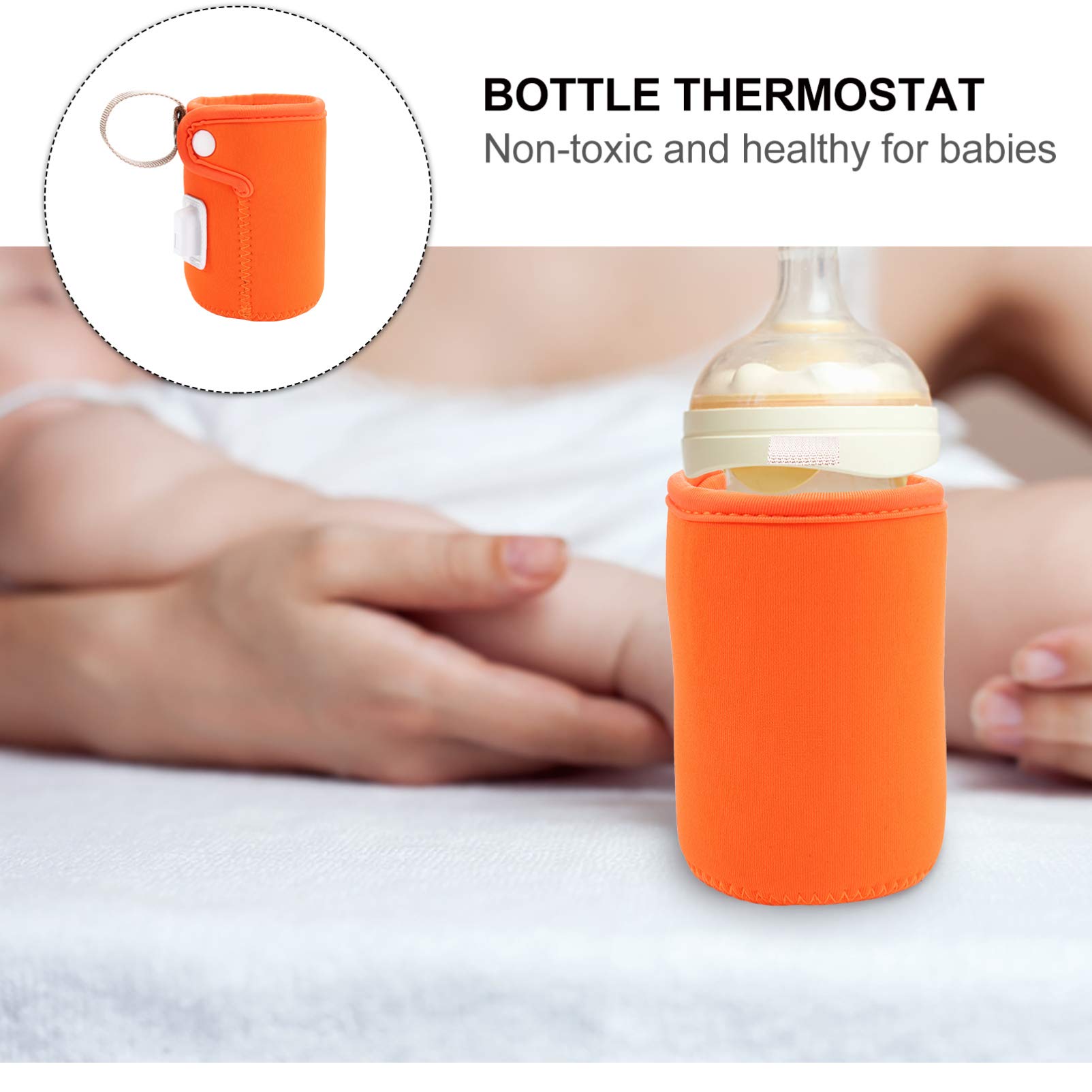 Portable USB Electric Baby Bottle Warmer - Travel Milk Bottle Heater Bag for On-the-Go Parents | Perfect for Car, Office & Outdoor Use
