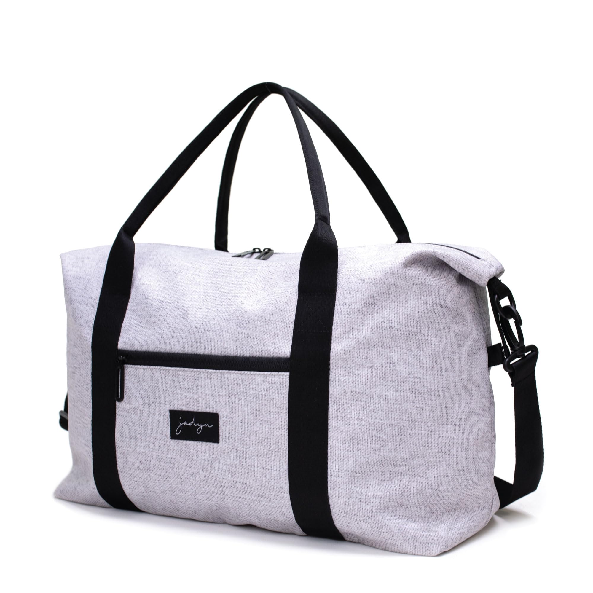 Jadyn Lola Travel Duffle Bag - Stylish Weekender Overnight Bag for Women & Men, Spacious Gym Tote with Multiple Pockets - Perfect for Weekend Getaways, Gym Workouts & Business Trips