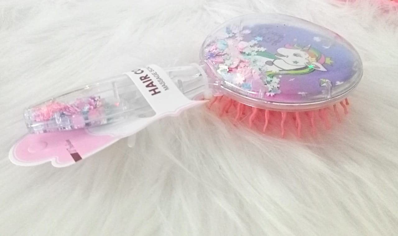**TERA 13 Unicorn Glittery Bubble Comb for Girls – Stylish Kids Hair Accessory – Sparkly Unicorn Hair Comb (Pack of 1) – Perfect for Birthday Gifts, Party Favors & Everyday Hair Styling**
