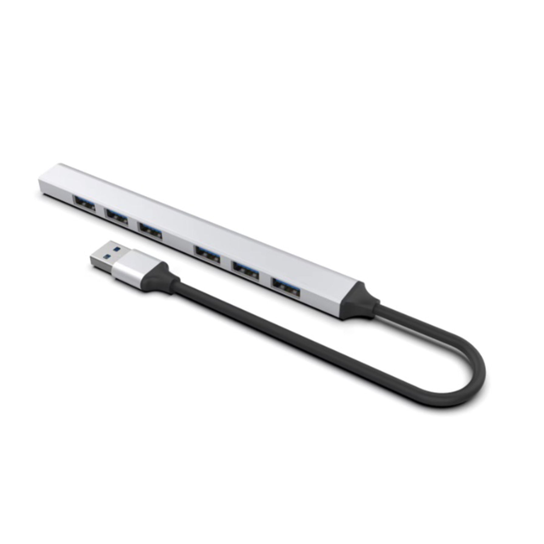 7-Port USB 3.0 Hub with Individual Switches - High-Speed Data Transfer for Laptop, PC, Mac - Perfect for Home Office, Gaming & Multiple Device Charging