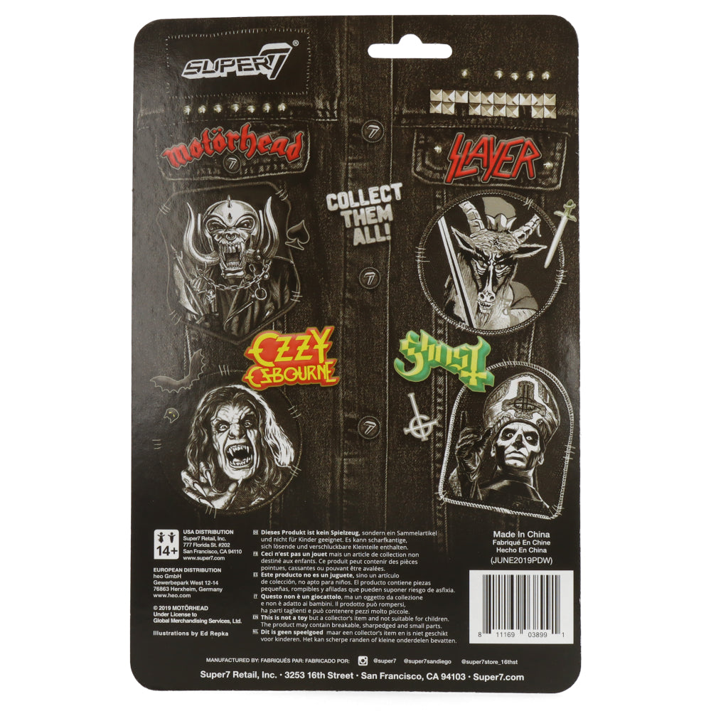 Motörhead Warpig GID Version ReAction Figure - Glow in The Dark Collectible Toy for Music Fans & Rock Memorabilia Collectors - Perfect for Display, Gifts, and Rock-Themed Decor