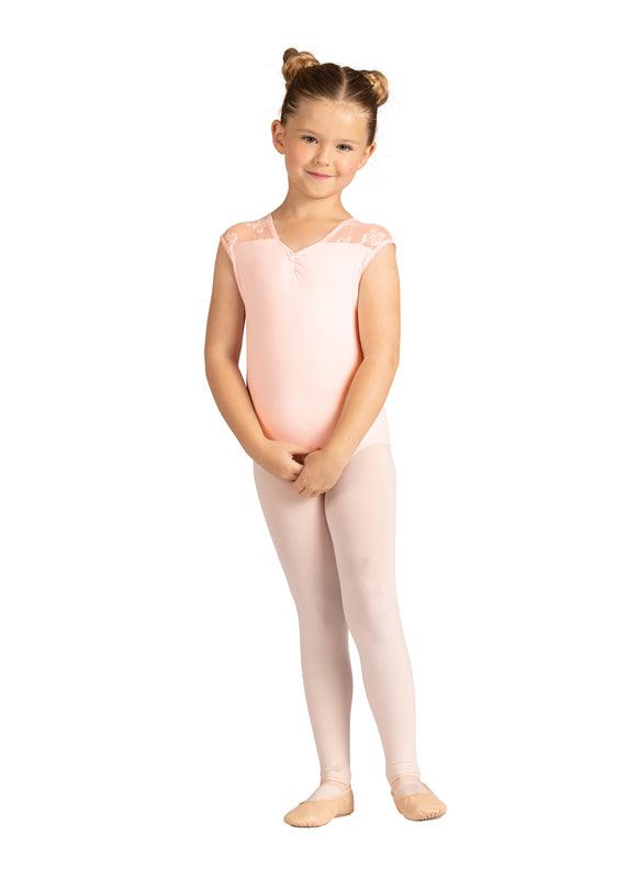 DanzNMotion Child Gillian Leotard - Ballet Dance Leotard for Girls, Stretchy & Comfortable, Perfect for Dance Class, Recital & Performance