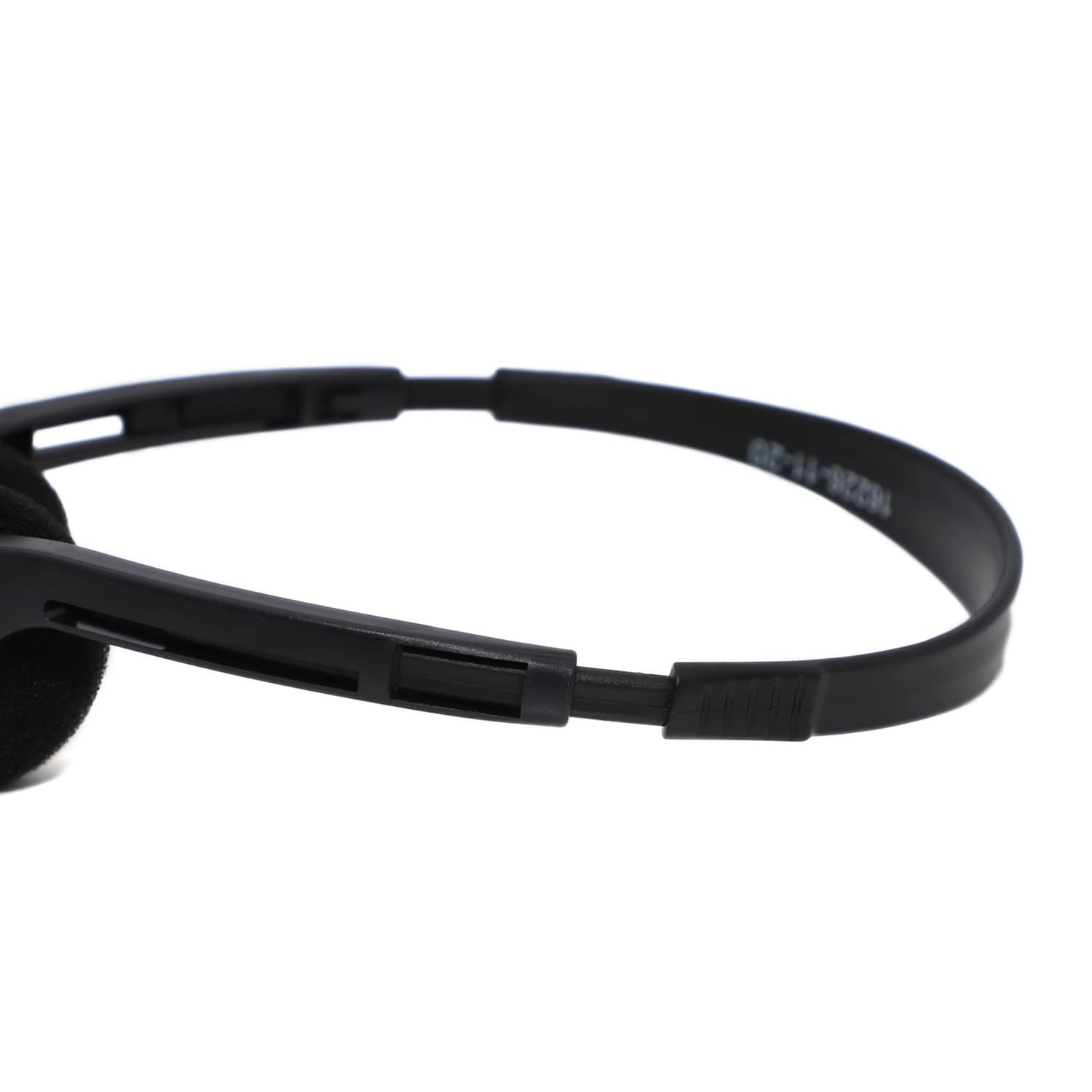 Avid Products AE-08 50 Pack Black Disposable On-Ear Headphones with 3.5mm Plug - Bulk Headphones for Schools, Gyms, Airlines & Events