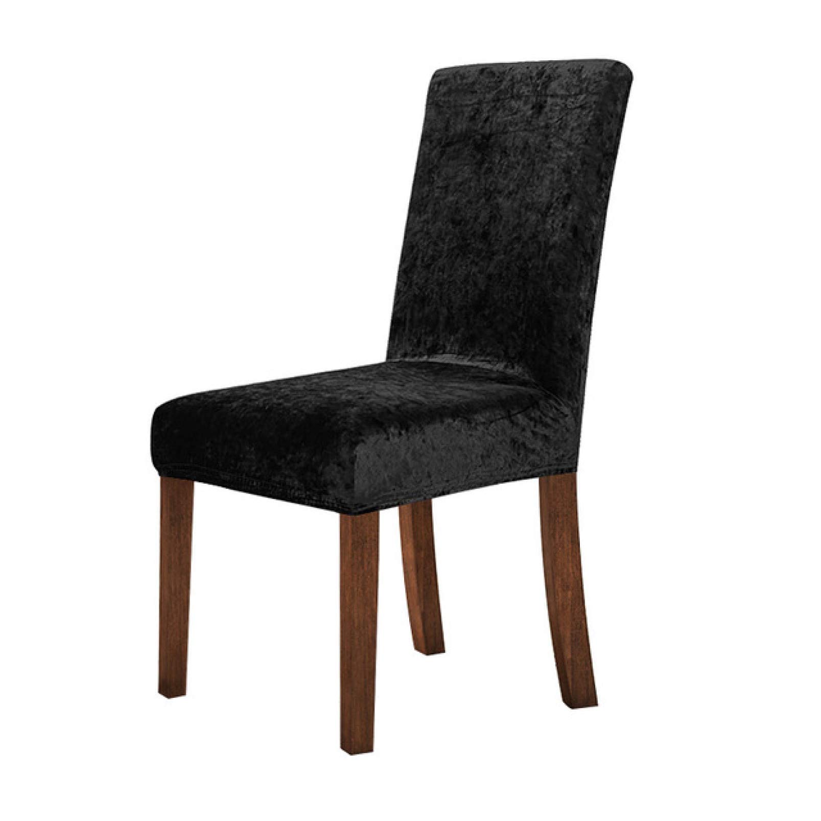 YURASIKU 1/2/4/6PC Shiny Velvet Chair Covers - Soft Stretchable Dining Room Chair Slipcovers for Living Room, Hotel, Banquet, Wedding & Party Decor - Perfect for Home, Restaurant and Special Events