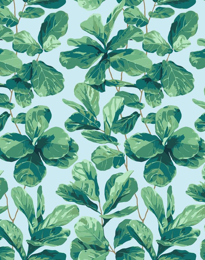 Nathan Turner Fiddle Leaf Fig Wallpaper - Premium Peel and Stick Wallpaper for Living Room, Bedroom, and Nursery Decor