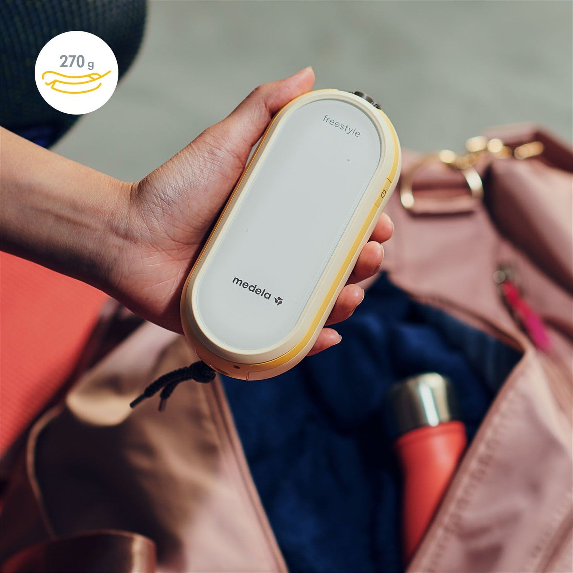 Medela Freestyle Flex Double Electric Breast Pump - Hands-Free Portable Breast Pump for Nursing Moms - Ideal for Travel, Work, and On-the-Go Pumping