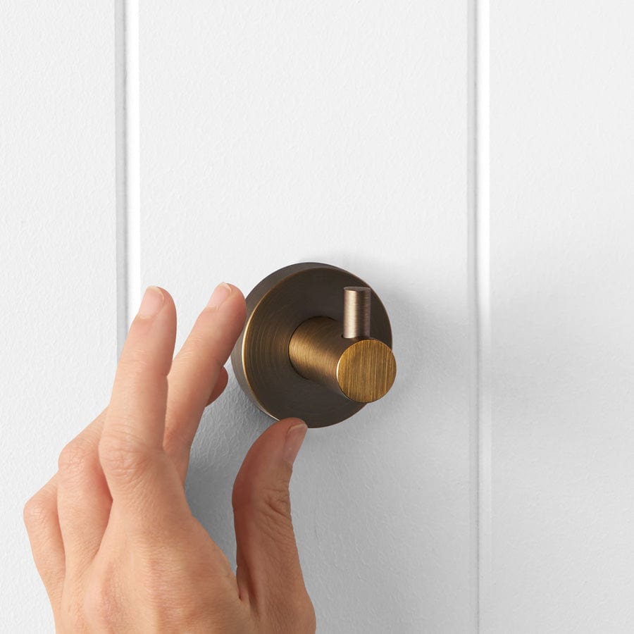 Vintage Sydney Robe Hook in Antique Brass - Elegant Wall Mounted Coat Hook for Bathroom, Bedroom, and Entryway Organization