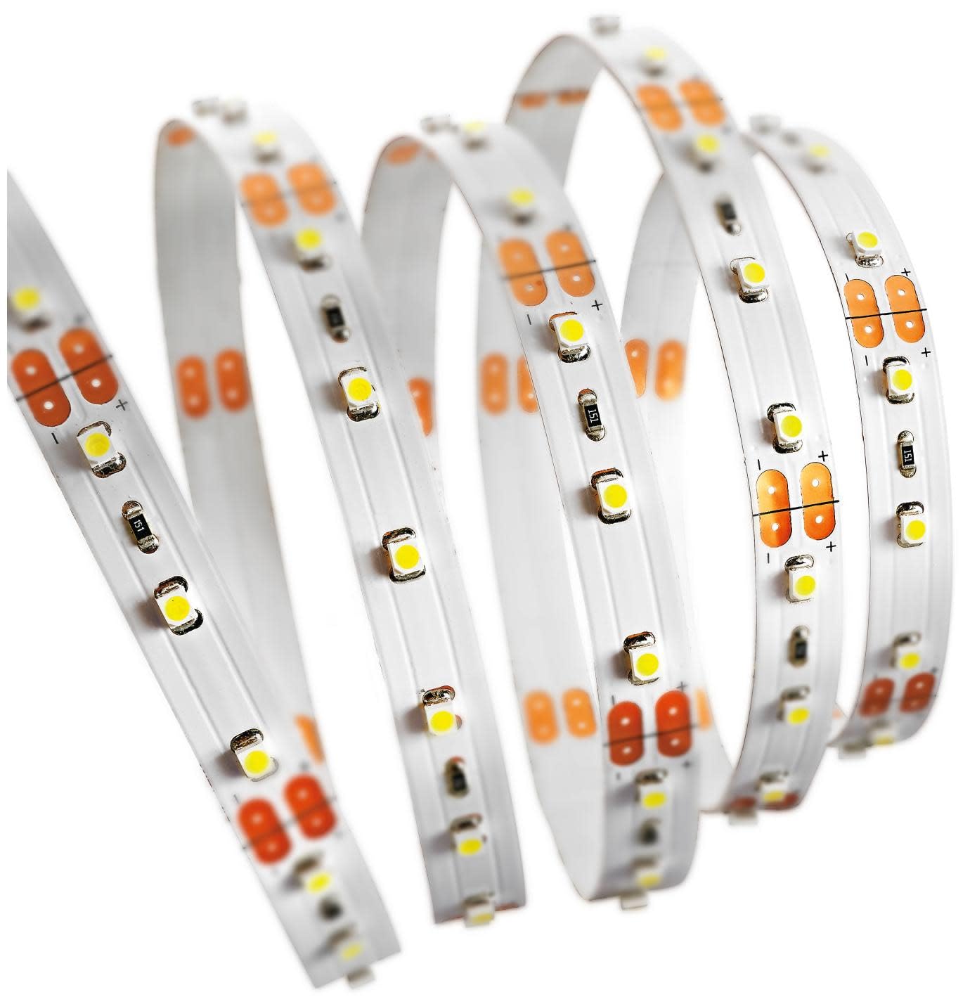 20ft 2700K Warm White LED Strip Lights - Flexible Indoor Tape Lighting for Home, Kitchen, Under Cabinet & Shelf Decor