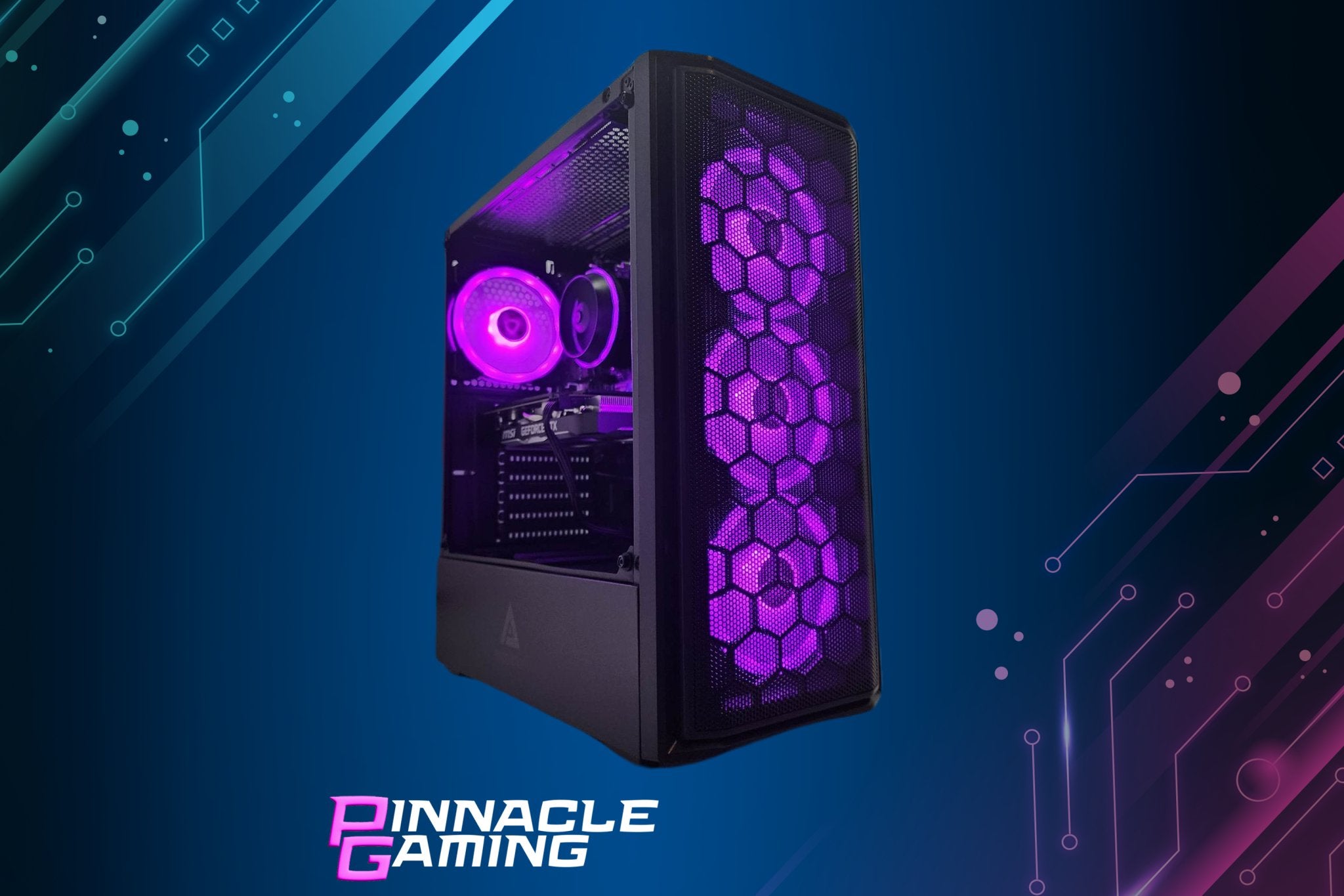 Custom Gaming PC Desktop Computer - Intel Core i7, NVIDIA GeForce RTX 4060, 1TB SSD, 16GB RAM, WiFi - Predator Black H610 - Perfect for 4K Gaming, Streaming & VR