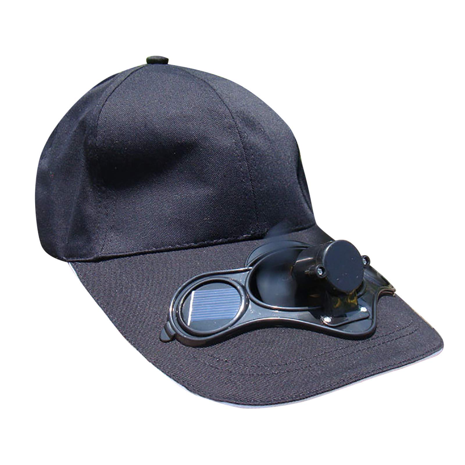 iCJJL Summer Golf Hat for Teens - Solar Fan Sun Hat with UV Protection for Outdoor Sports & Beach Activities