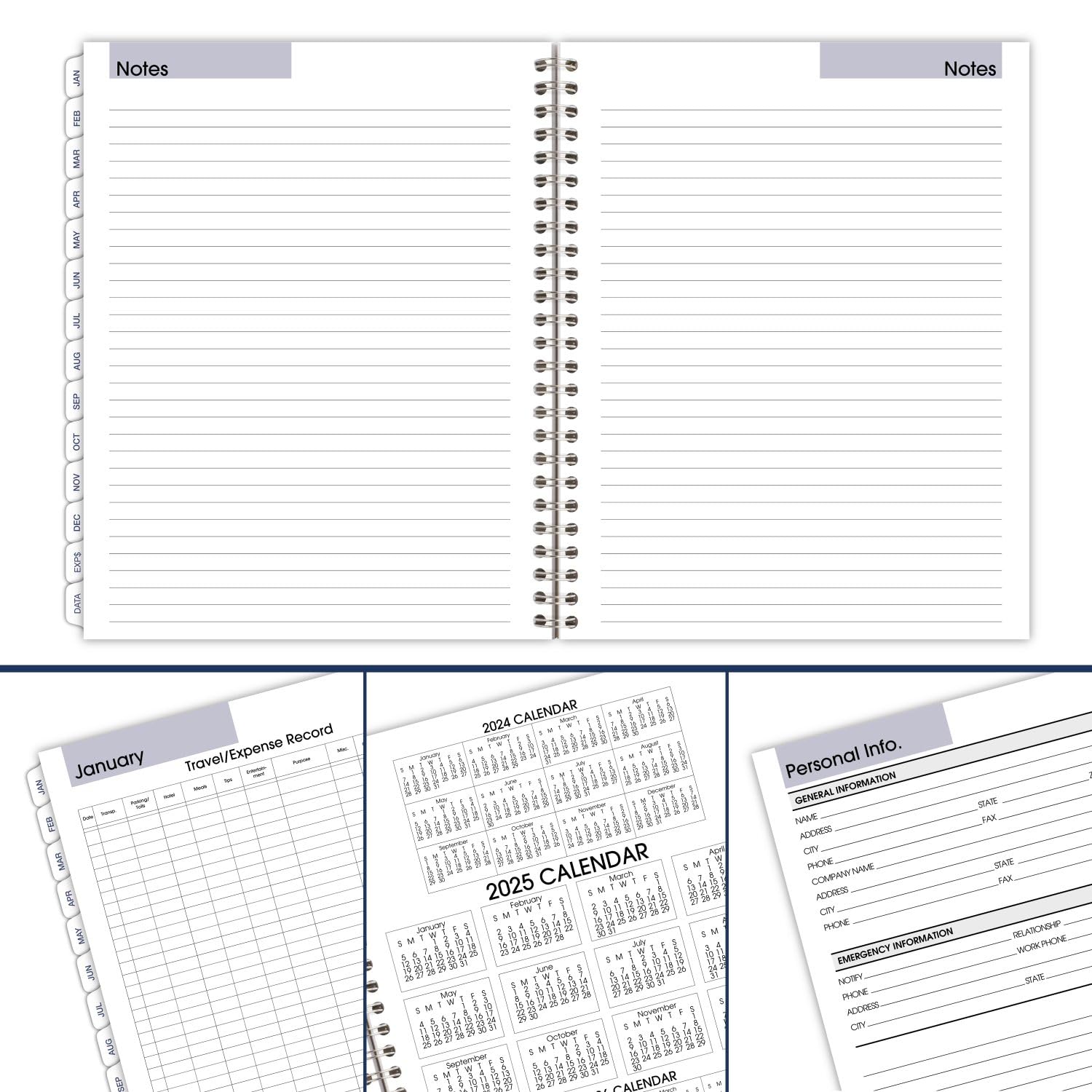 AT-A-GLANCE 2025 Planner Refill - Weekly & Monthly Calendar, 7